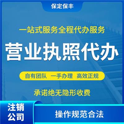 莲池区公司注册注销 满足客户需求 一站式全程办理