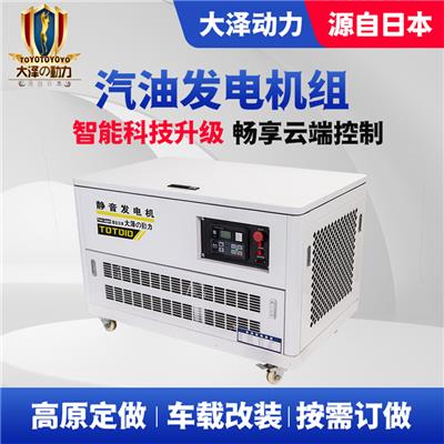 大泽动力出售的汽油发电机的功率范围