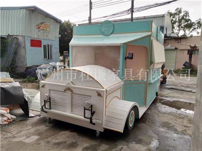 咖啡面包店品牌广告***专柜美陈欧式马车广场会展售货车花车定制
