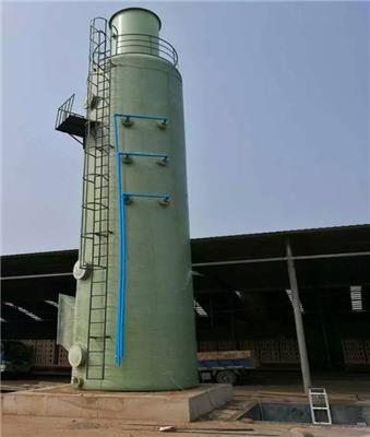 疏附县玻璃钢脱硫塔 锅炉脱硝除尘喷淋塔 废气处理净化塔