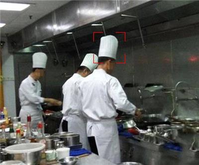 明厨亮灶厨师帽厨师服口罩穿戴监测告警 智慧食安监督系统