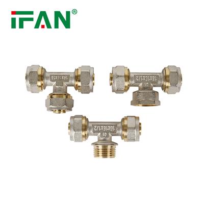 IFAN 批发全铜水暖五金卡套管件 耐用的 16-32mm 颜色尺寸可定制