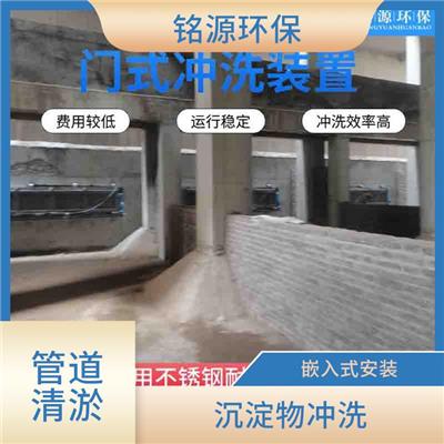 山东水力冲洗门大型管道池底冲洗 青岛铭源 管道清淤