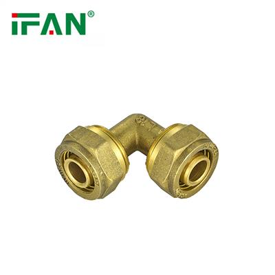 IFAN PEX煤气等径卡套弯头 16-32MM 黄色 高质量抗高压