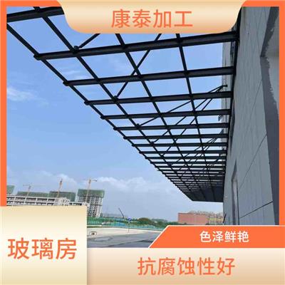 重庆巴南区铝合玻璃金雨棚生产厂家 抗腐蚀性好 易于切割安装