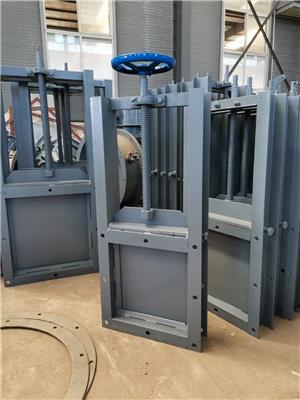 电动圆口闸插板阀 物料粉尘烟气方形手动插板门 插板平板闸门