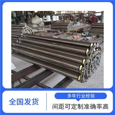 链条滚杠 江苏不锈钢滚杠 自转式柑橘分级滚杠网带