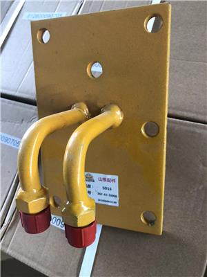 山推SD160推土机倾斜管路接头座16Y-63-10000