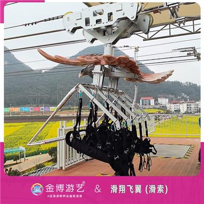 金博游艺B级无动力游乐设施 高空滑索乐园游乐项目
