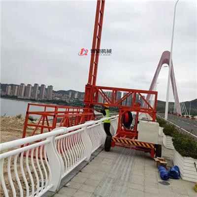 桥梁公路pvc泄水管安装设备 高速排水管台车