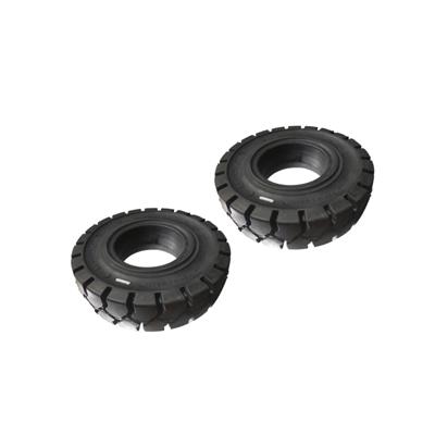老挝缅甸合力杭叉台励福斗山龙工叉车实心轮胎 3/3.5吨后轮650-10黑色实心胎