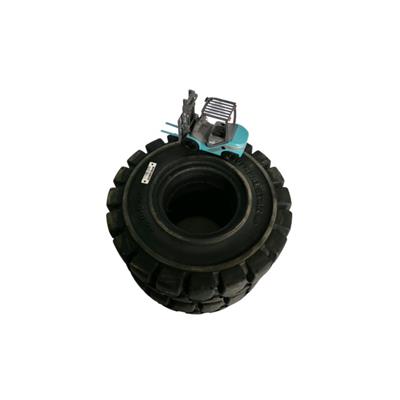 缅甸老挝杭叉QDD2-C1牵引车杭拖黑色实心轮胎350-5 前进叉车轮胎