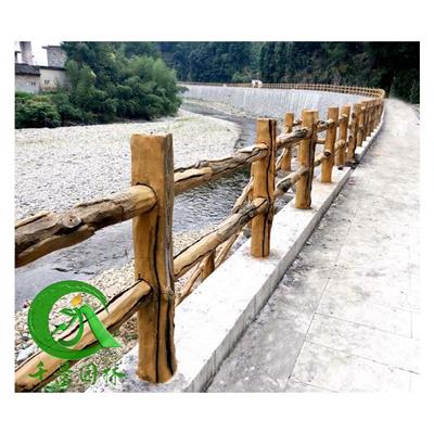 园林仿木水泥栏杆厂家