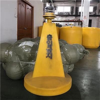 滚塑发泡航标 警戒航道定位浮标 一体式锥形浮体