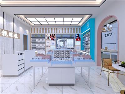 河南鹤壁玻璃眼镜店装修设计