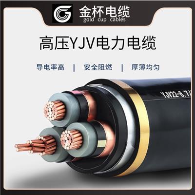 【高压YJV】金杯电工中高压电力电缆厂家足米
