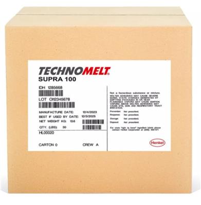汉高TECHNOMELT SUPRA 100封箱热熔胶